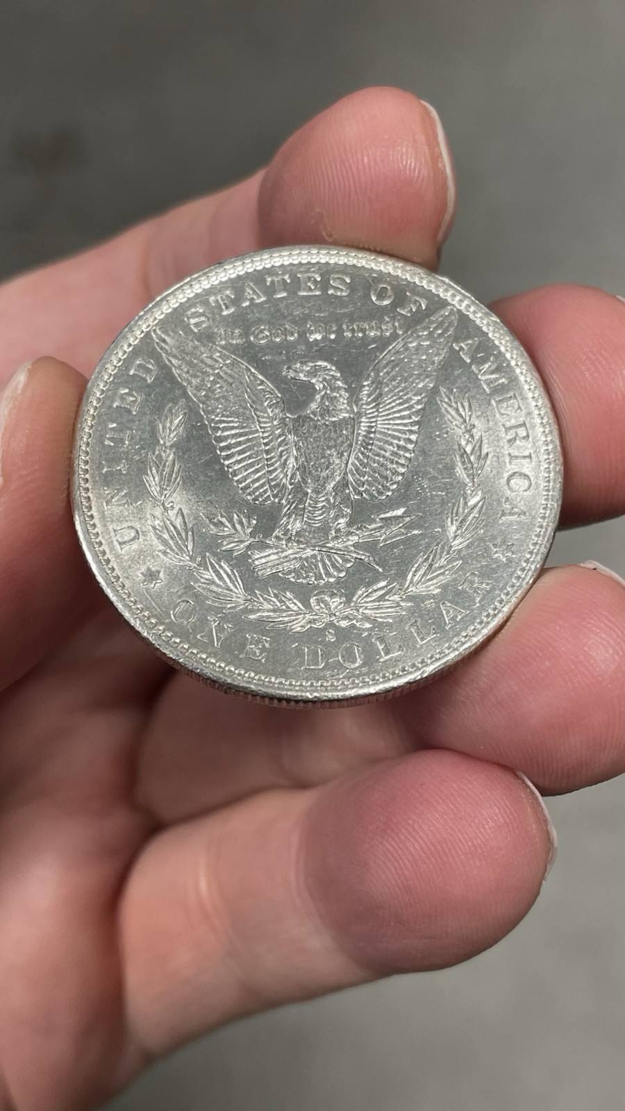 1890-S Morgan Dollar $1 BU -90% Silver