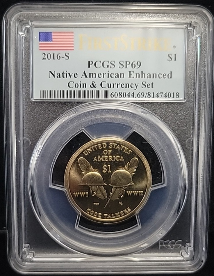 2016 S Native American Sacagawea Dollar PCGS SP69 | First Strike Coin & Currency