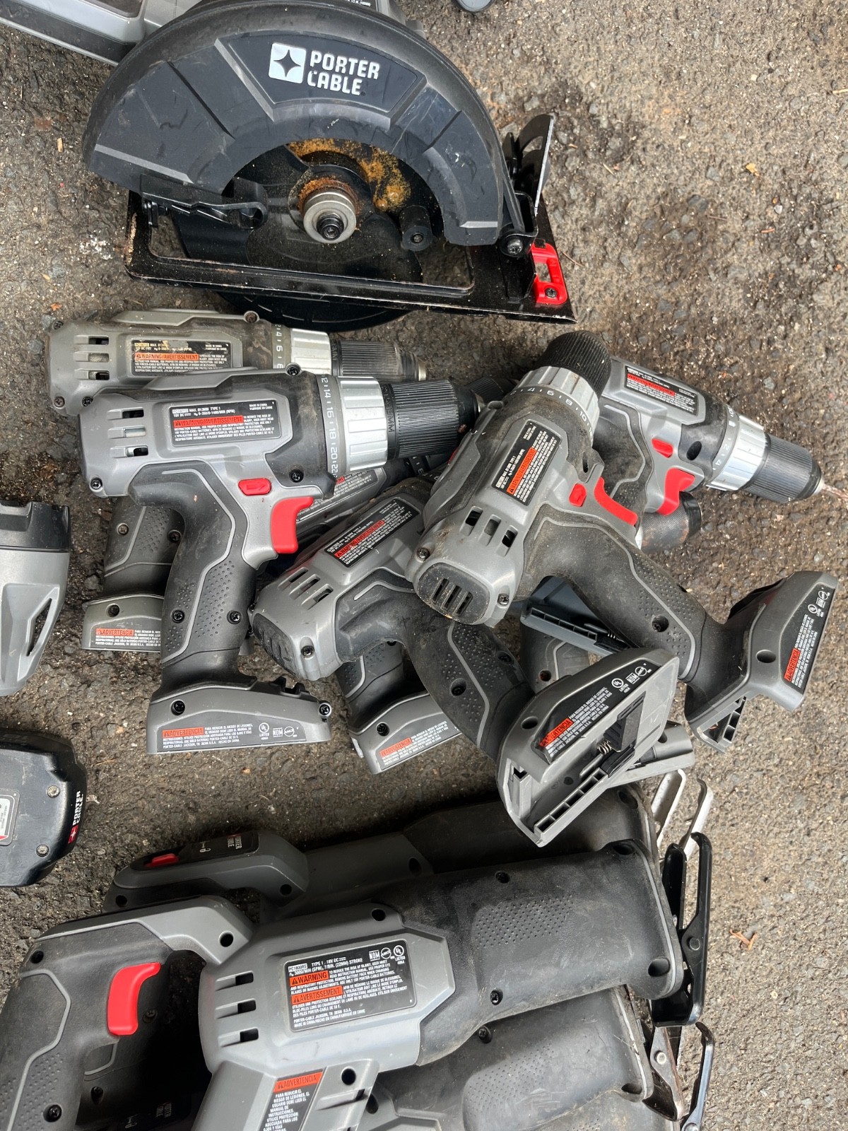 Lot of  PORTER CABLE 18V POWER TOOLS - 16 pieces