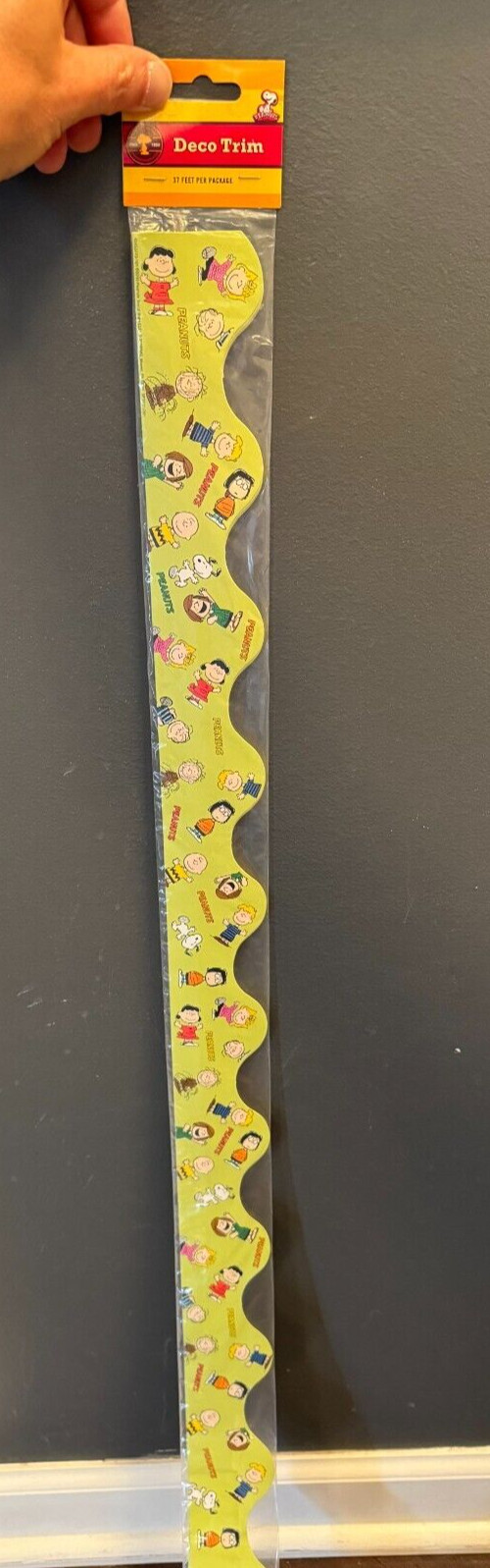 Peanuts Bulletin Board Trim 37 Feet New Back to school Rare lot Of 2 Packs