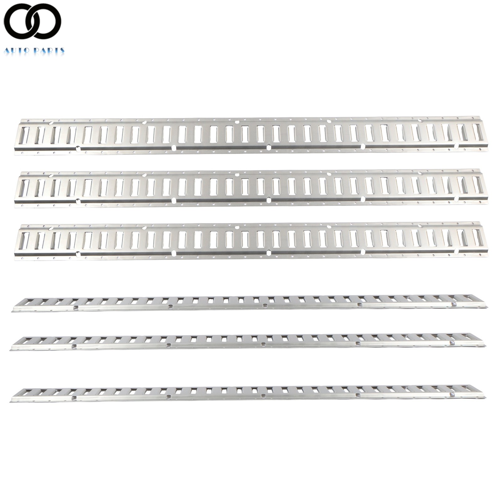 6 Pack 5' Horizontal E Track Tie Down Rail Kit Galvanized Steel Secure Cargo New