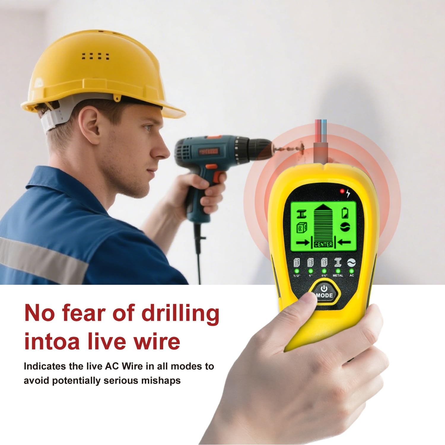 Multi-Surface Stud Detector | 5-in-1 Wall Scanner with HD LCD & Precision Sensor