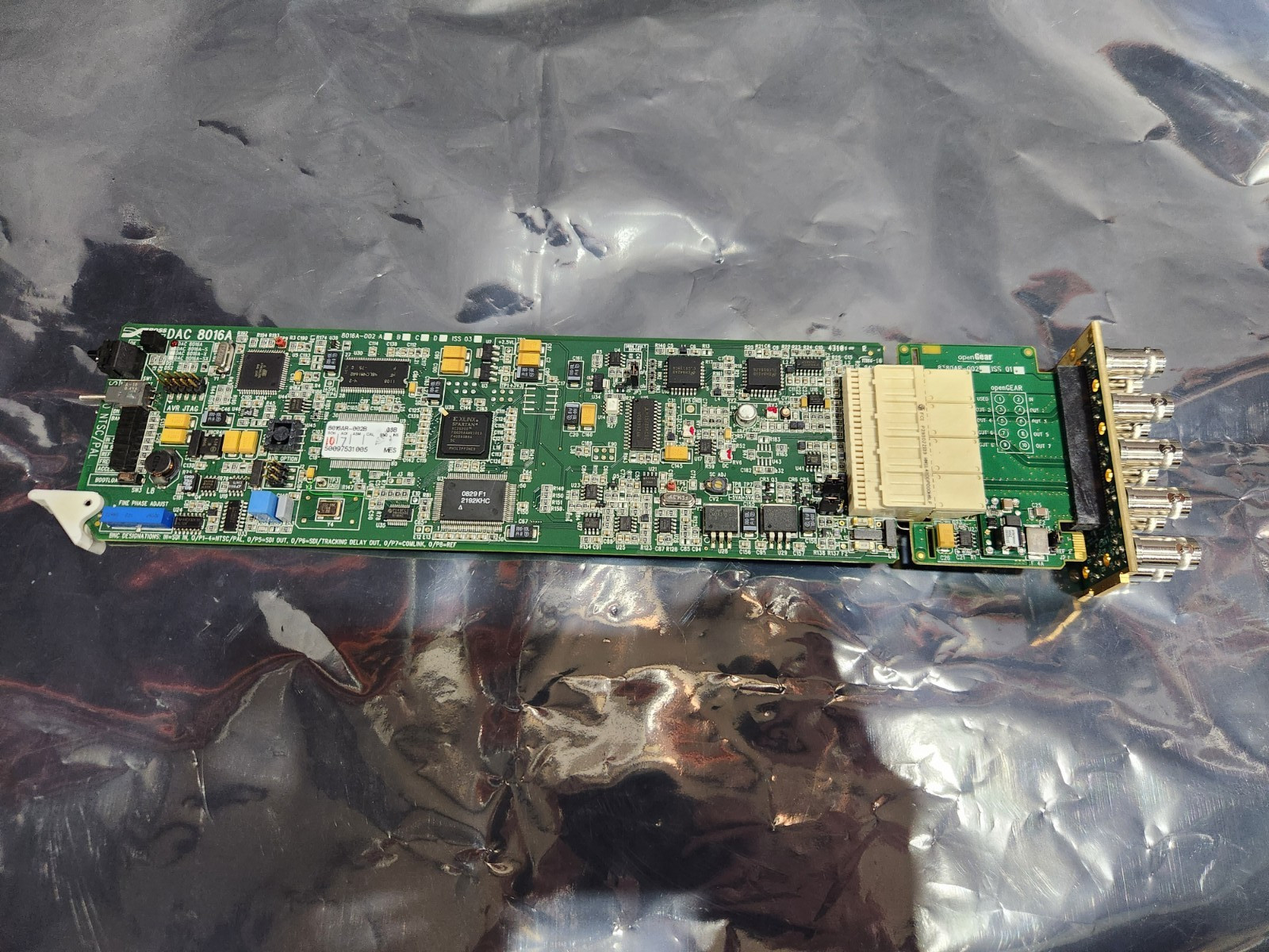 Ross OpenGear DAC-8016A SDI Video to Analog NTSC/PAL Converter w/Adapter+Rear Mo