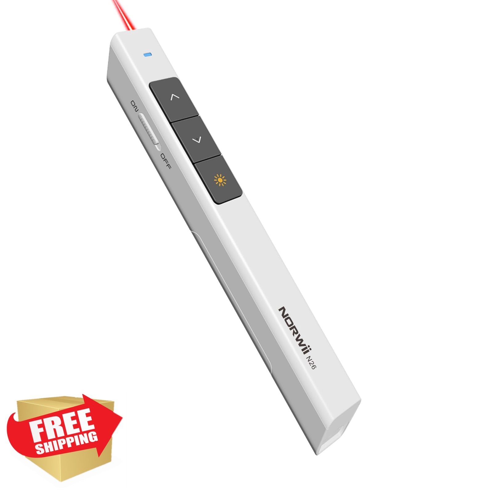 Norwii N26 White Presentation Clicker