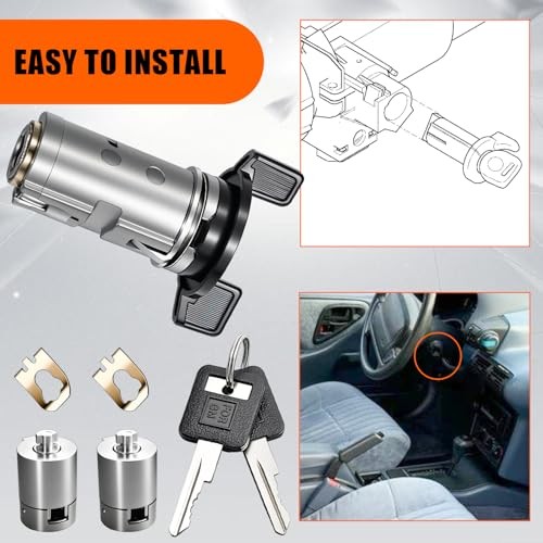 Ignition Switch & Door Lock Cylinders with Keys fit for 1982-2002 Chevy, for