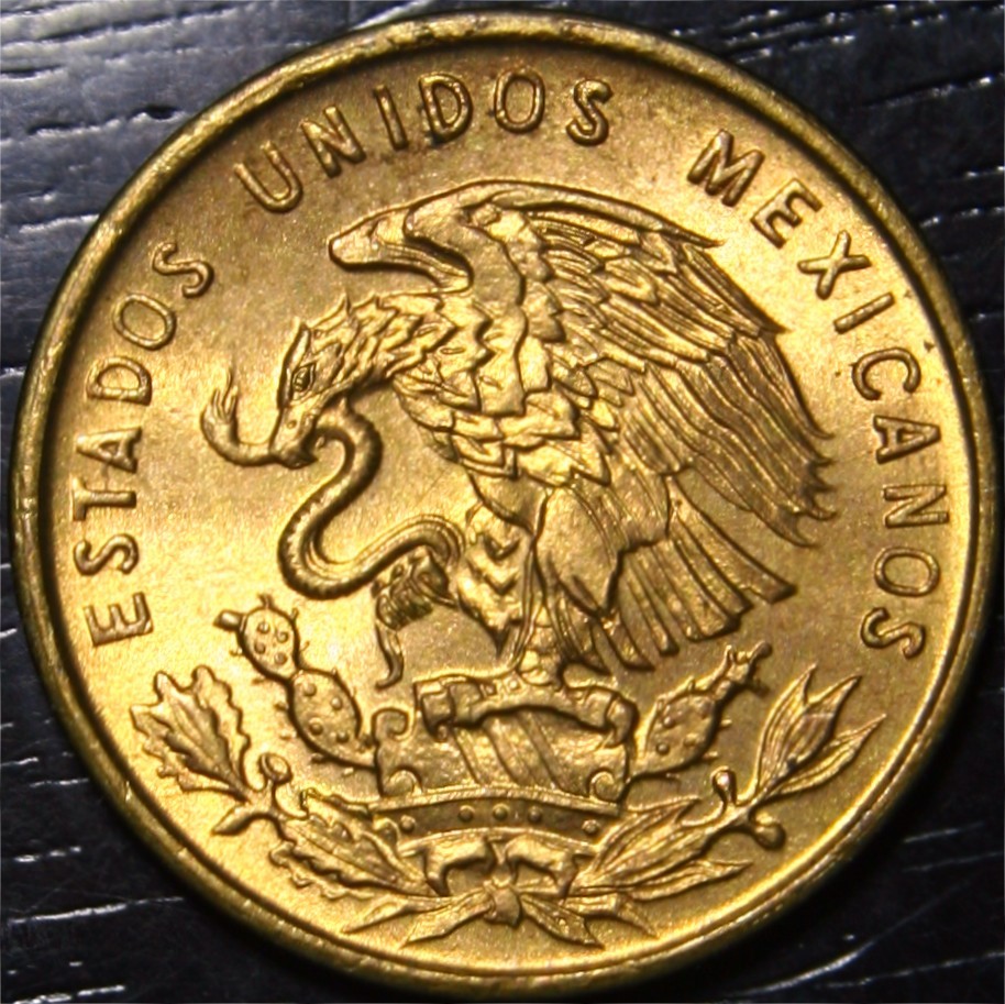 1965 Mo Mexico 1 Centavo Bronze World Coin Bu Uncirculated