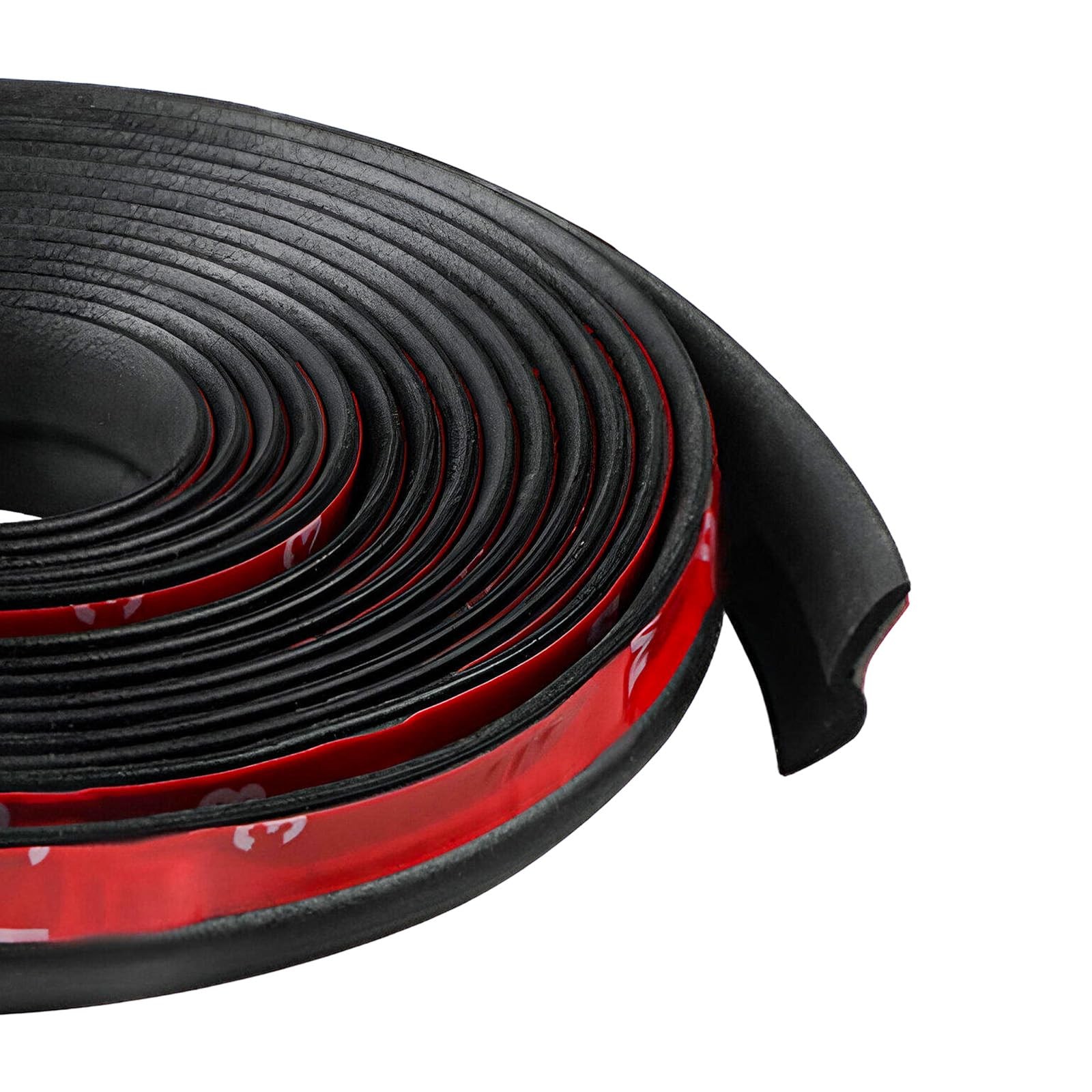 ZNDAW Z-Shape Automotive Weather Seal, 13Ft Flexible Rubber Seal Strip Black