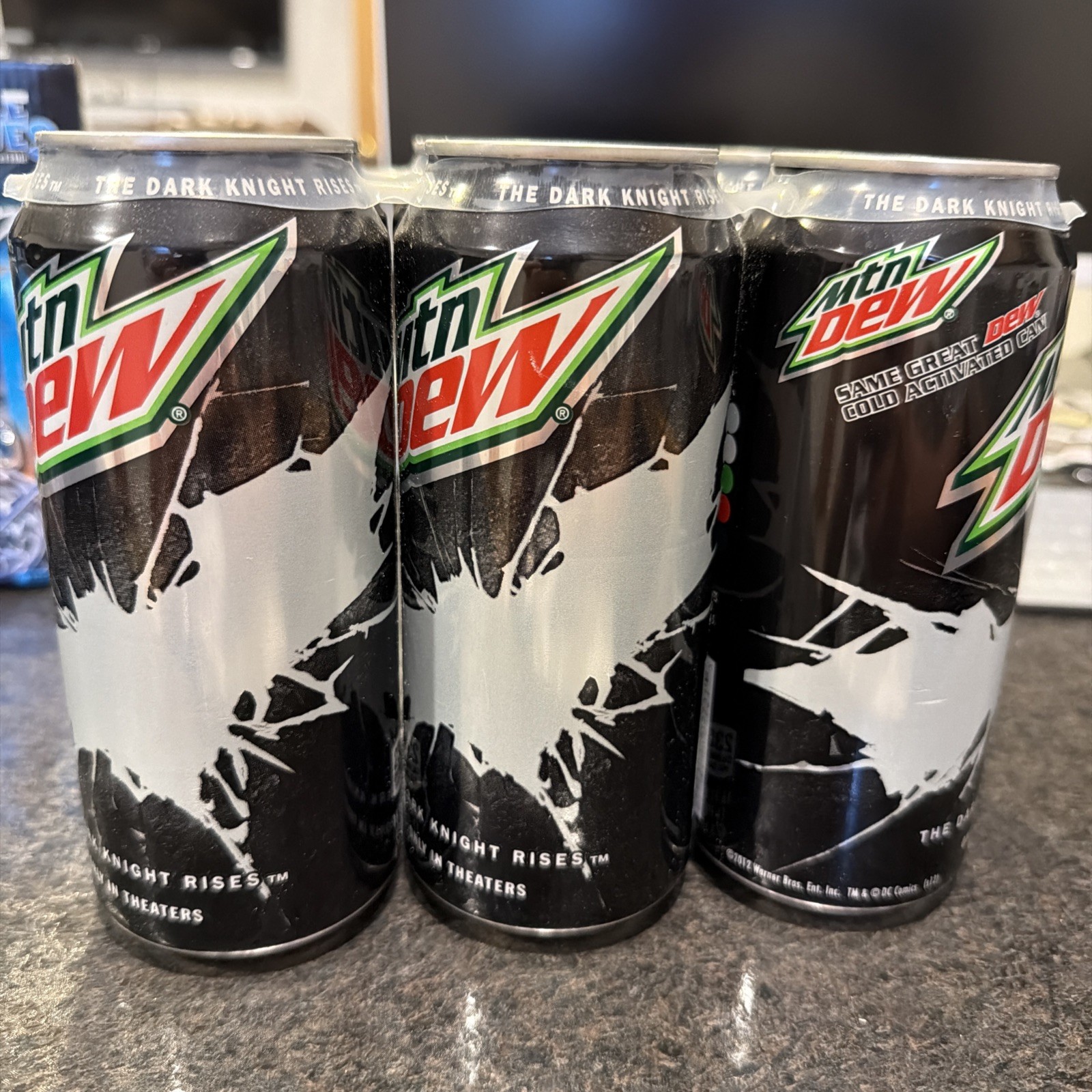 Mountain Dew The Dark Knight Rises 2012 Limited Edition 16oz Cans 6-Pack