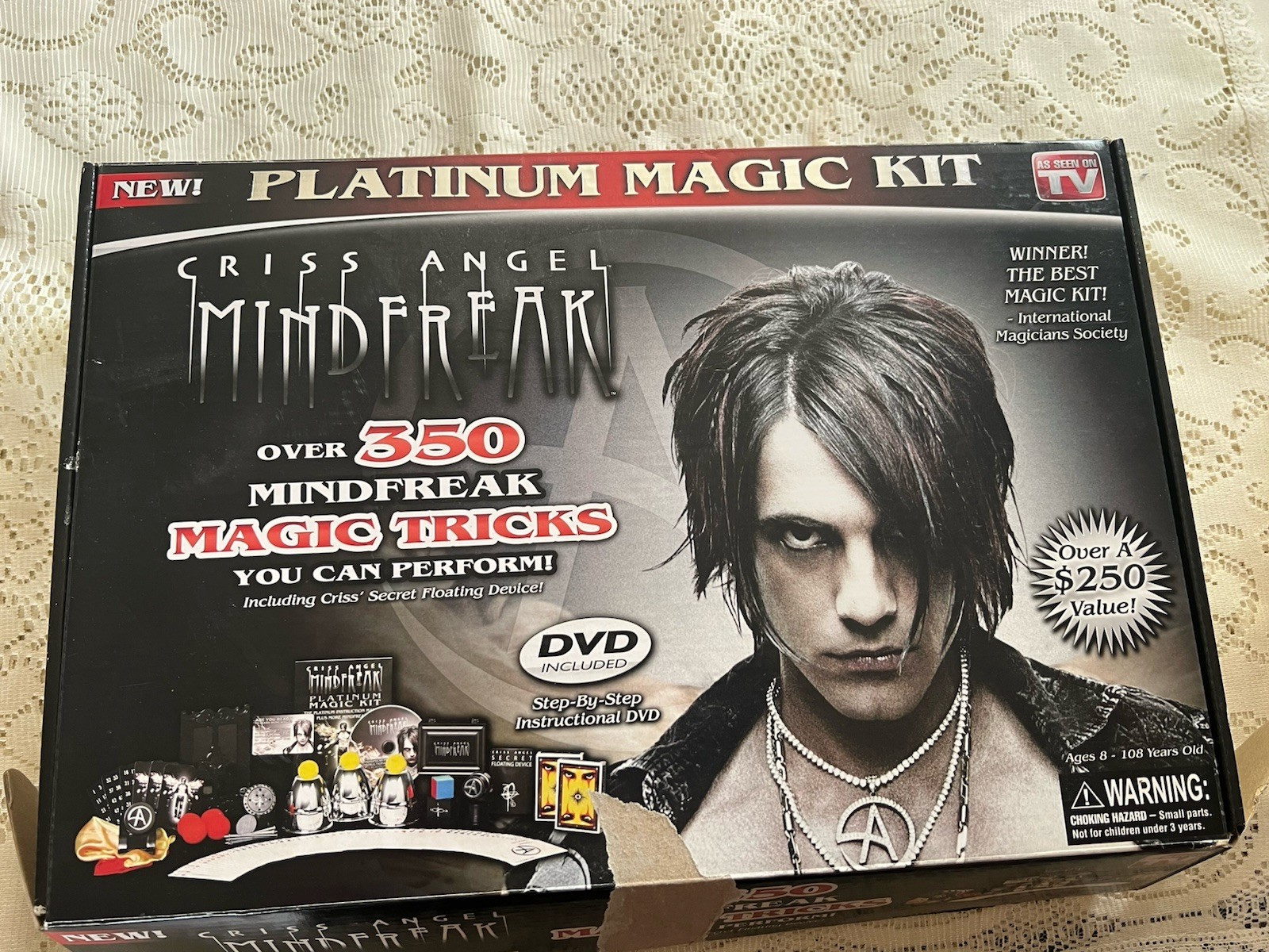 Criss Angel Mindfreak Platinum Magic Kit with Instructional DVD & Magic Props