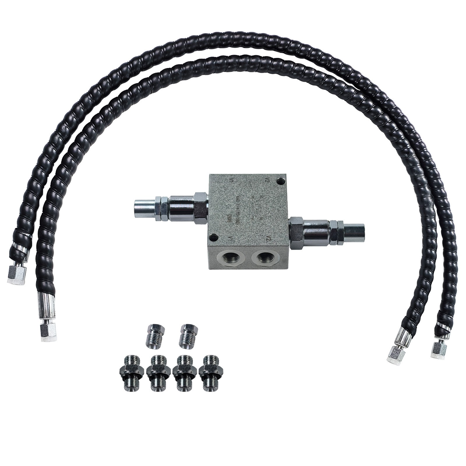 1/4" Hydraulic Hose M14x1.5 Fitting for Mini Excavator Swing Buffer Valve