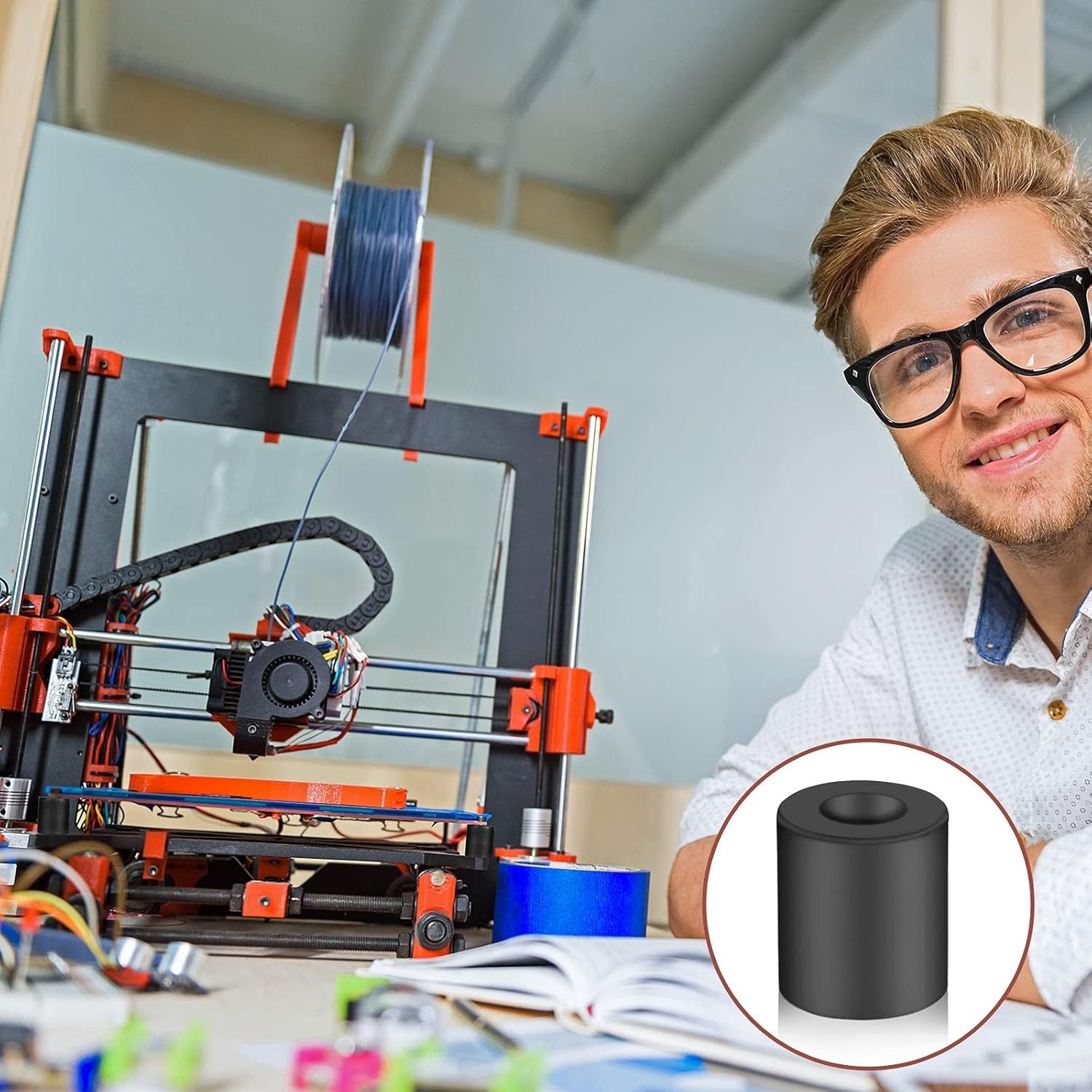 Upgrade Your 3D Printers with 8 Silicone Bed Mounts - CR-10 & Ender 3 Compatible