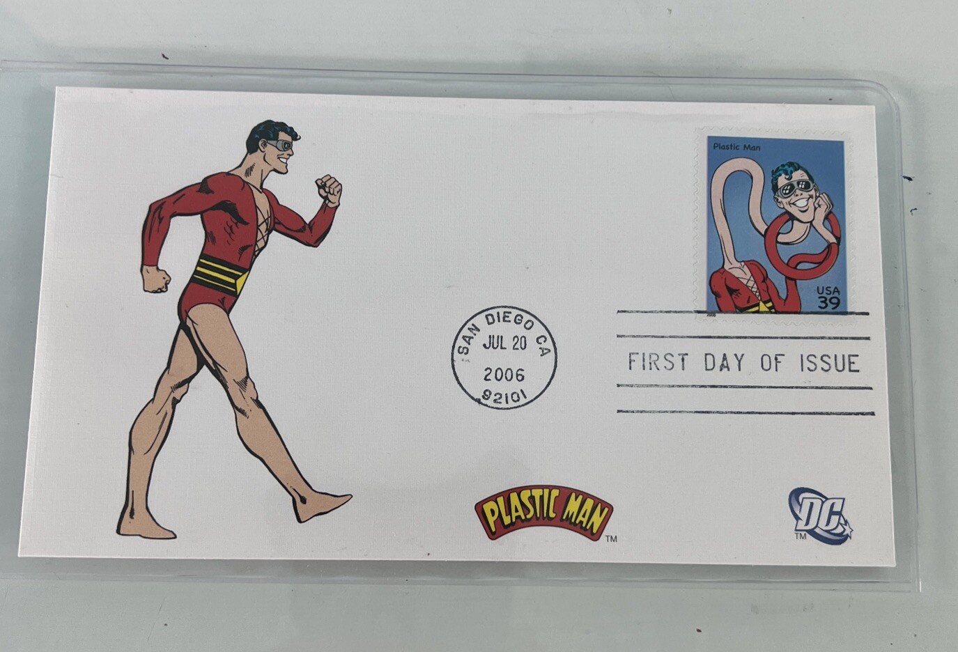 2006 First Day of Issue, honoring Plastic Man - San Diego, California, July 20