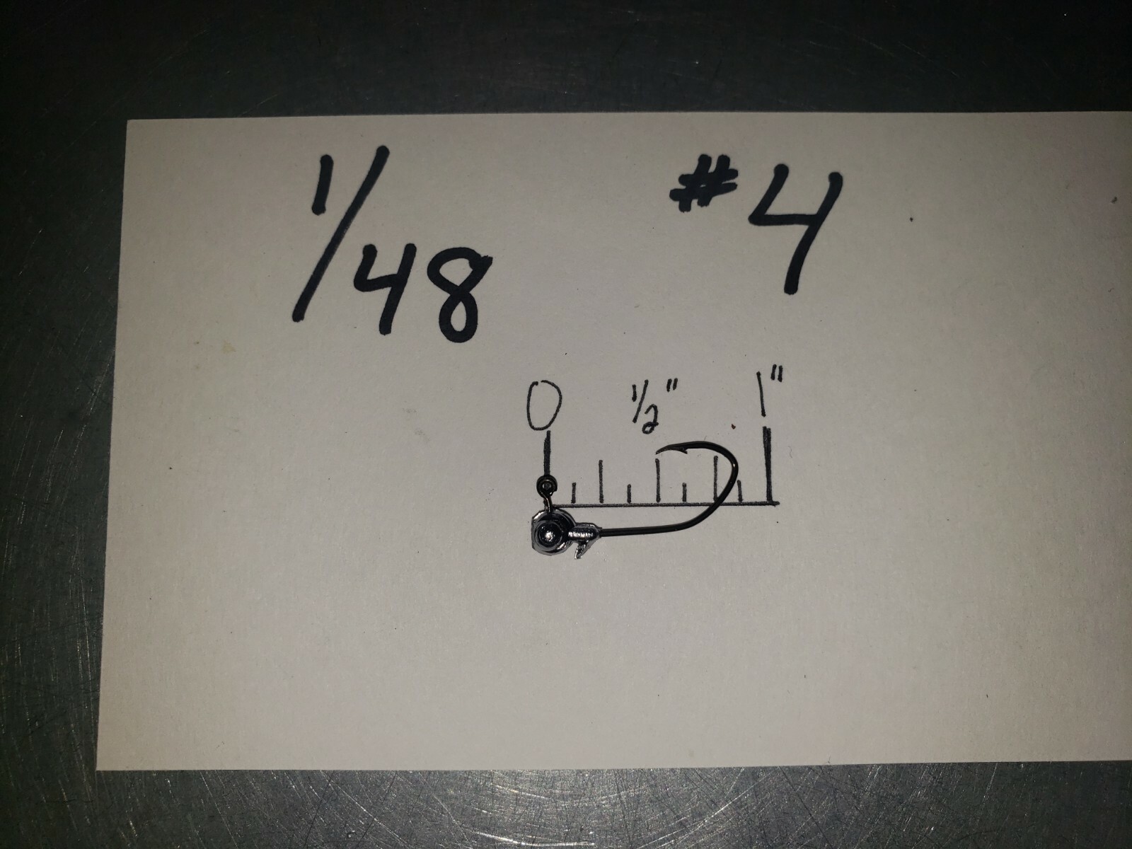 50 1/48oz Round Head Jigs with Bronze Sickle Hooks #10 #8 #6  #4 #2  You Choose