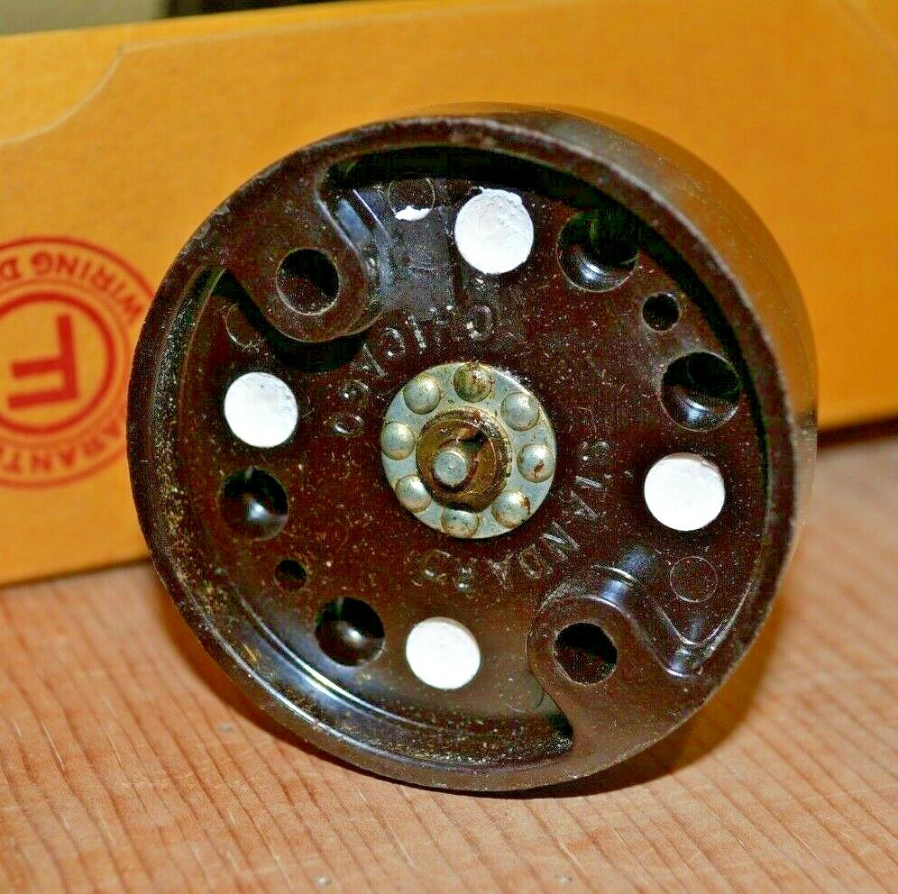 2.25" BROWN 4-Position SURFACE Rotary SWITCH Series Parallel VINTAGE NEW 7009
