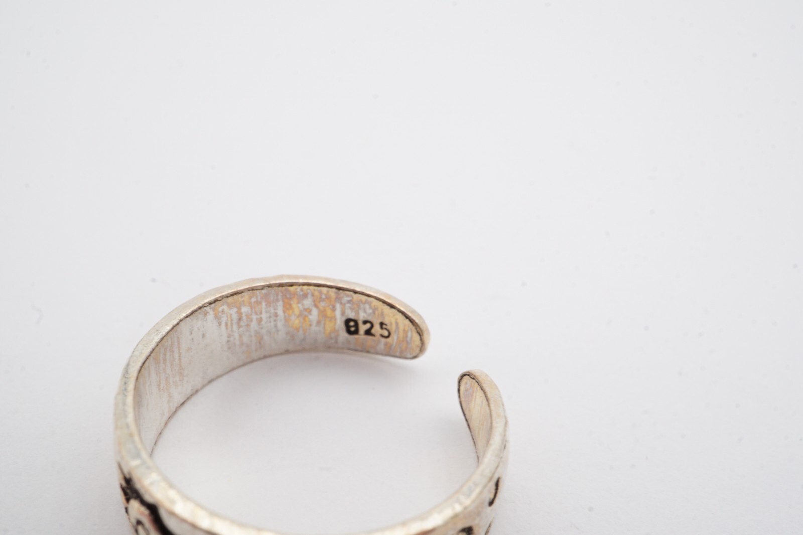 Sterling Silver 925 Sun Moon Stars Toe Ring Size 2.75
