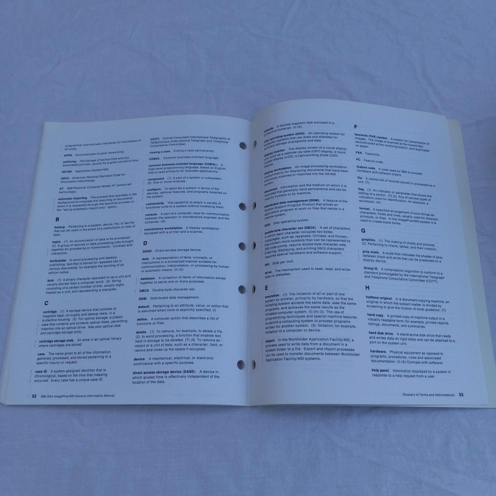 1991 2nd Ed IBM SAA ImagePlus GENERAL INFO MANUAL AS/400 Guide 64pg