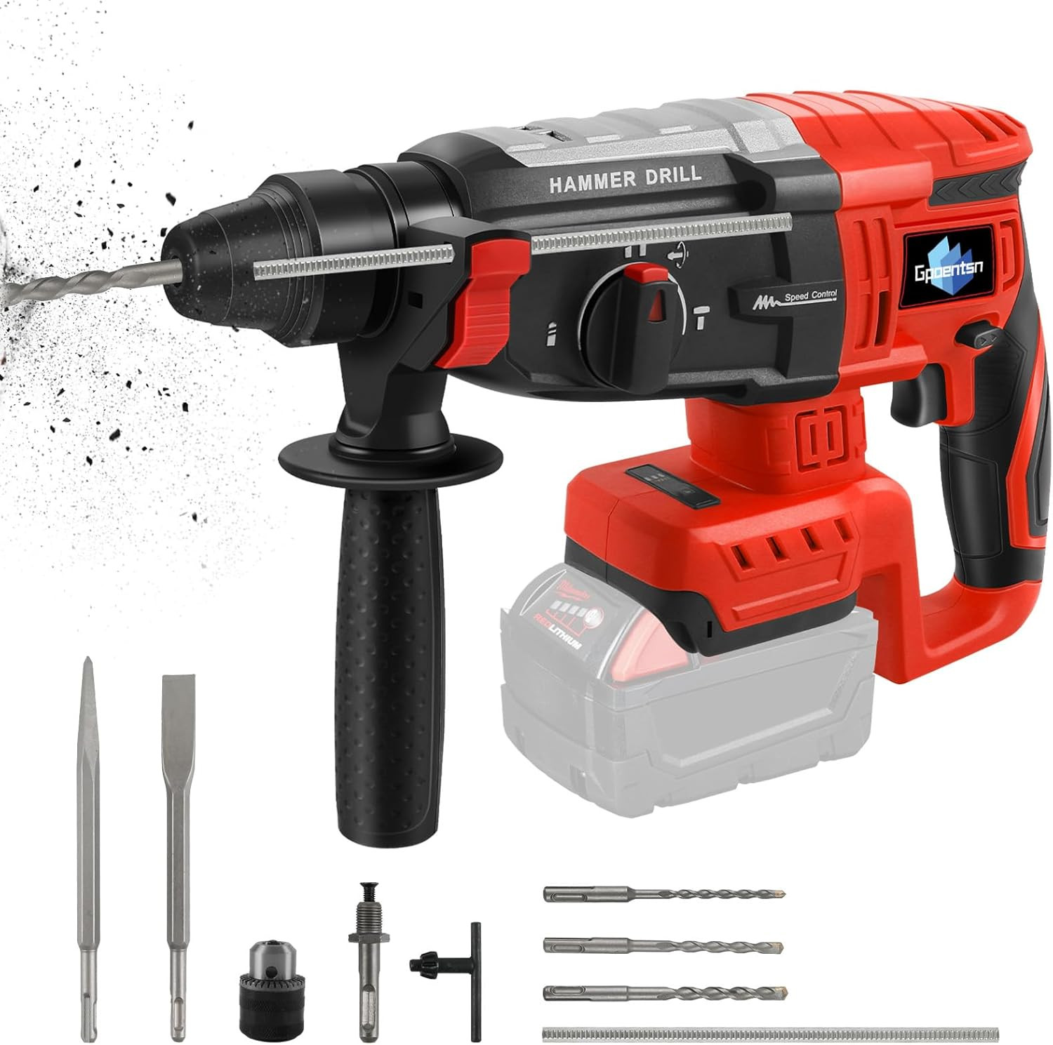 Cordless Rotary Hammer Drill (Tool Only) Compatible with Milwaukee M18 | 2.6J Im