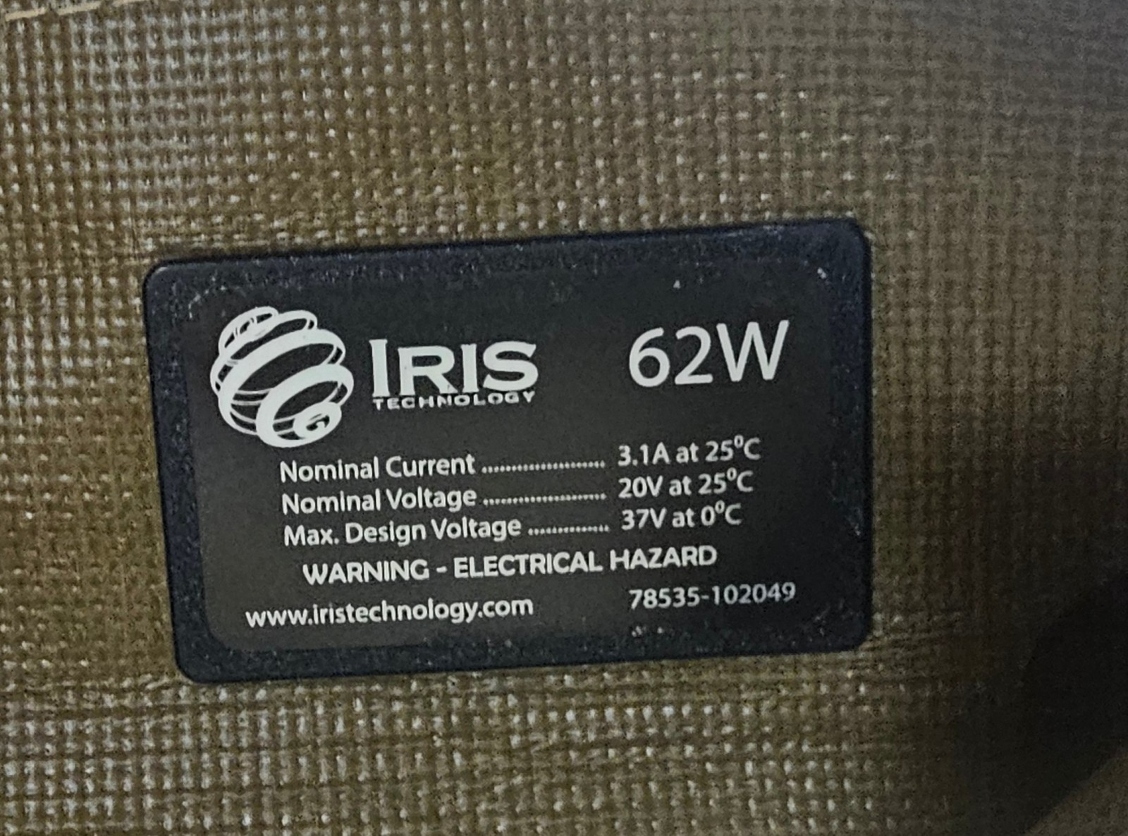 Iris Technology P3 Military Folding 62 Watt Solar Panel NEW 16013A Free Shipping