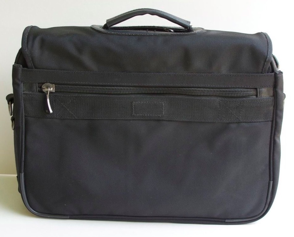 KENNETH COLE BLACK LAPTOP NYLON SATCHEL BRIEFCASE FOR COMPUTER IPAD