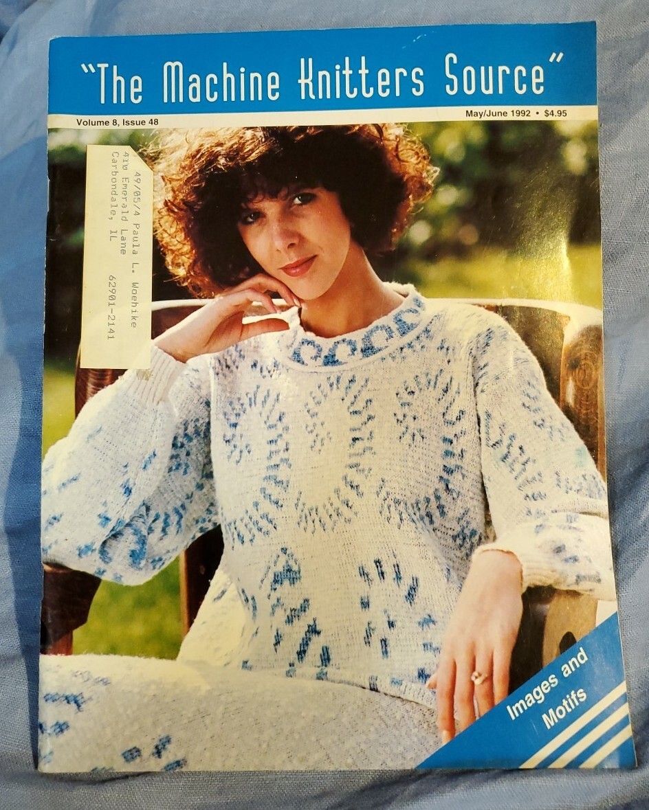 Craft Knitting Magazines "Machine Knitters Source" Volume 8 Number 48 Good Used!