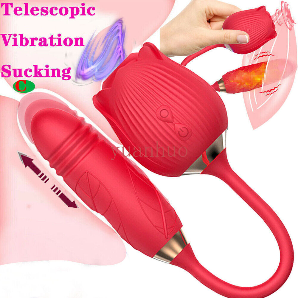 10-Speed-Rose-Female-Anniversary-Female-Gift-Massage-Tongue-Licking-Powerful-US