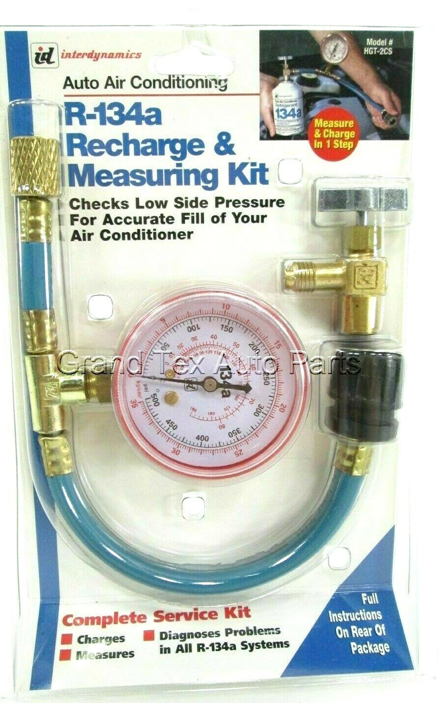 R-134a A/C Recharge Kit & Gauge BUICK CHEVROLET CADILLAC OLDSMOBILE PONTIAC
