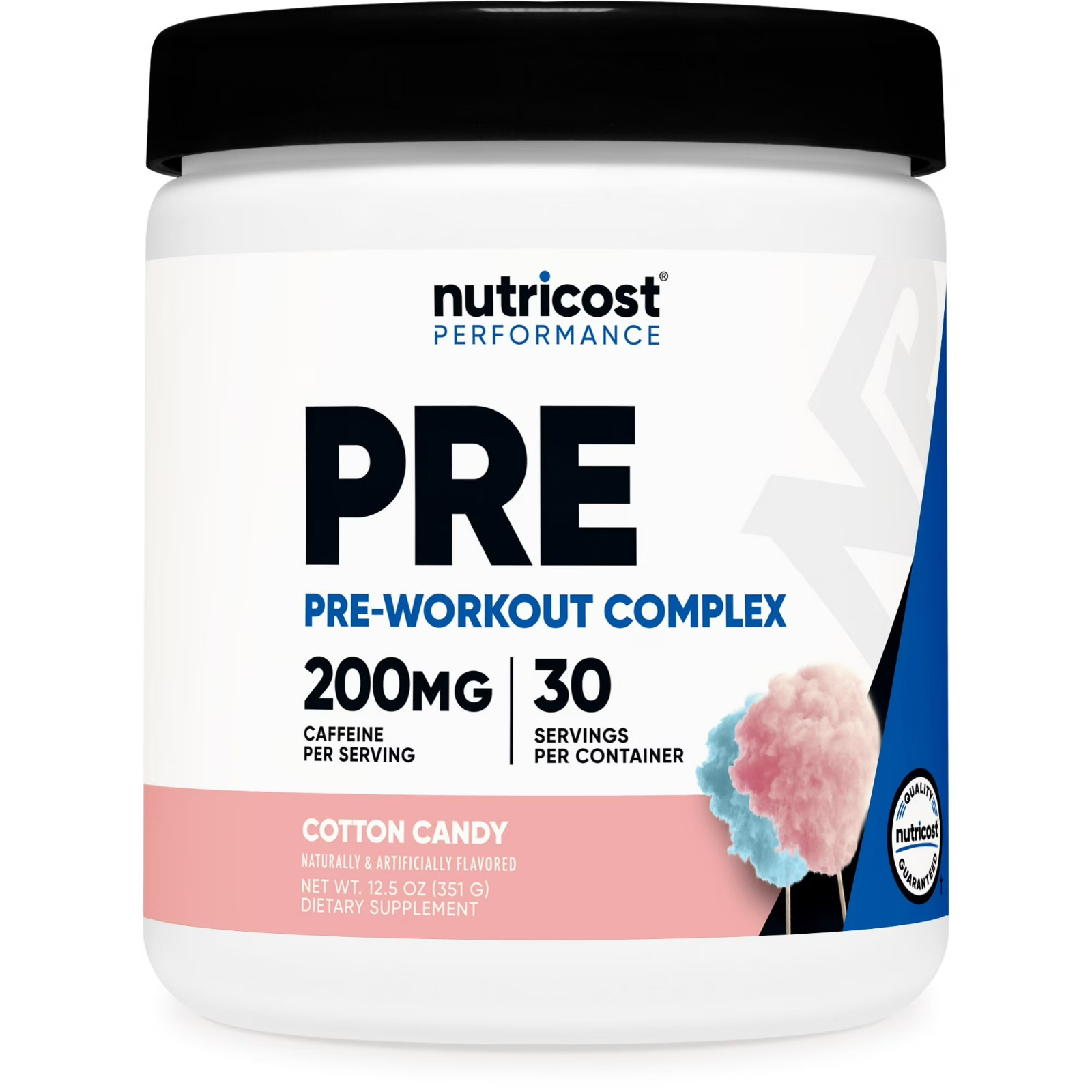 Nutricost Pre-Workout Powder Cotton Candy 30 Servings Non-GMO Gluten-Free