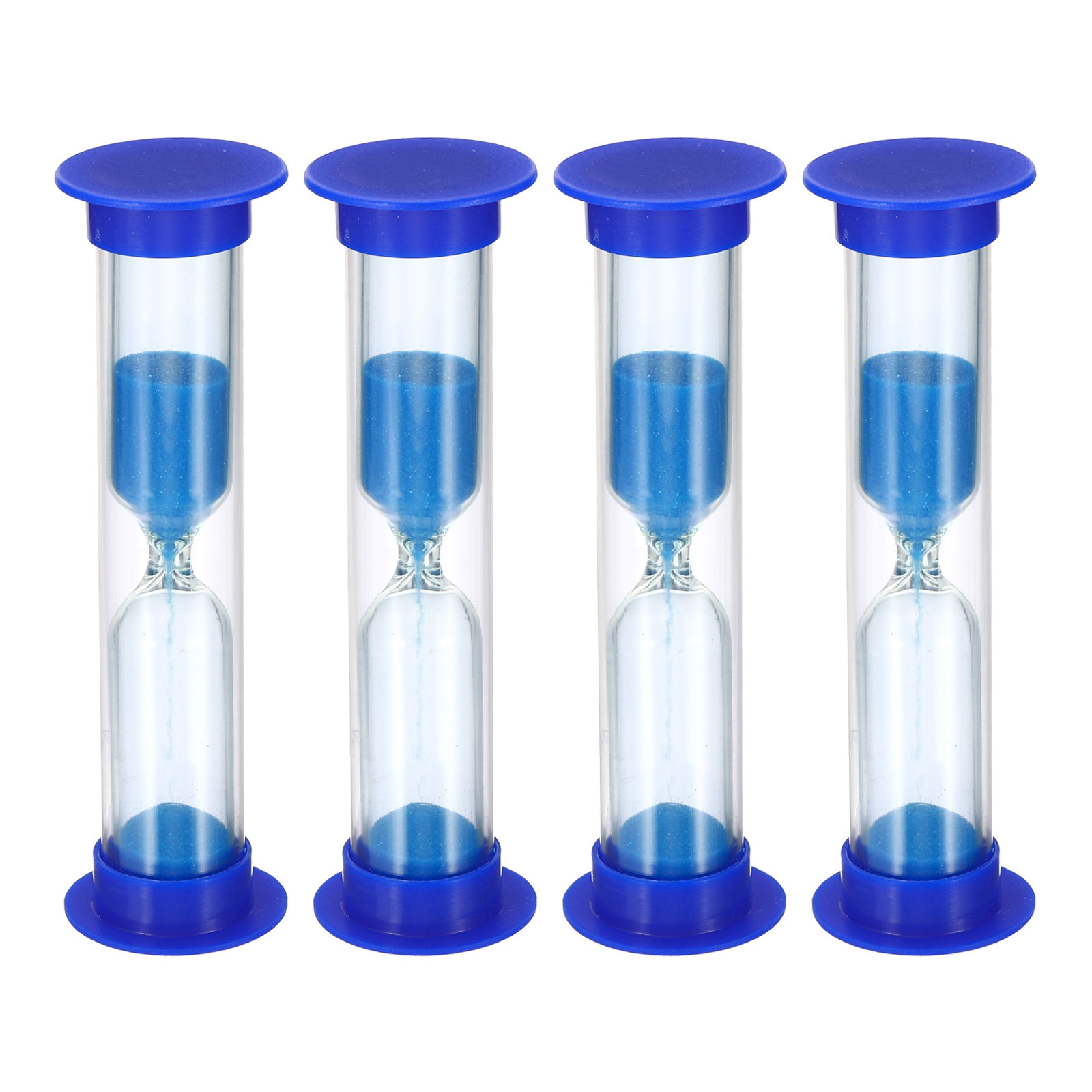 2 Minute Sand Timer, 4Pcs Small Sandy Clock, Count Down Sand Glass Blue