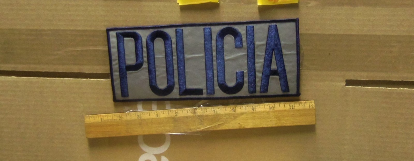 Policia Embroidered Back Patch