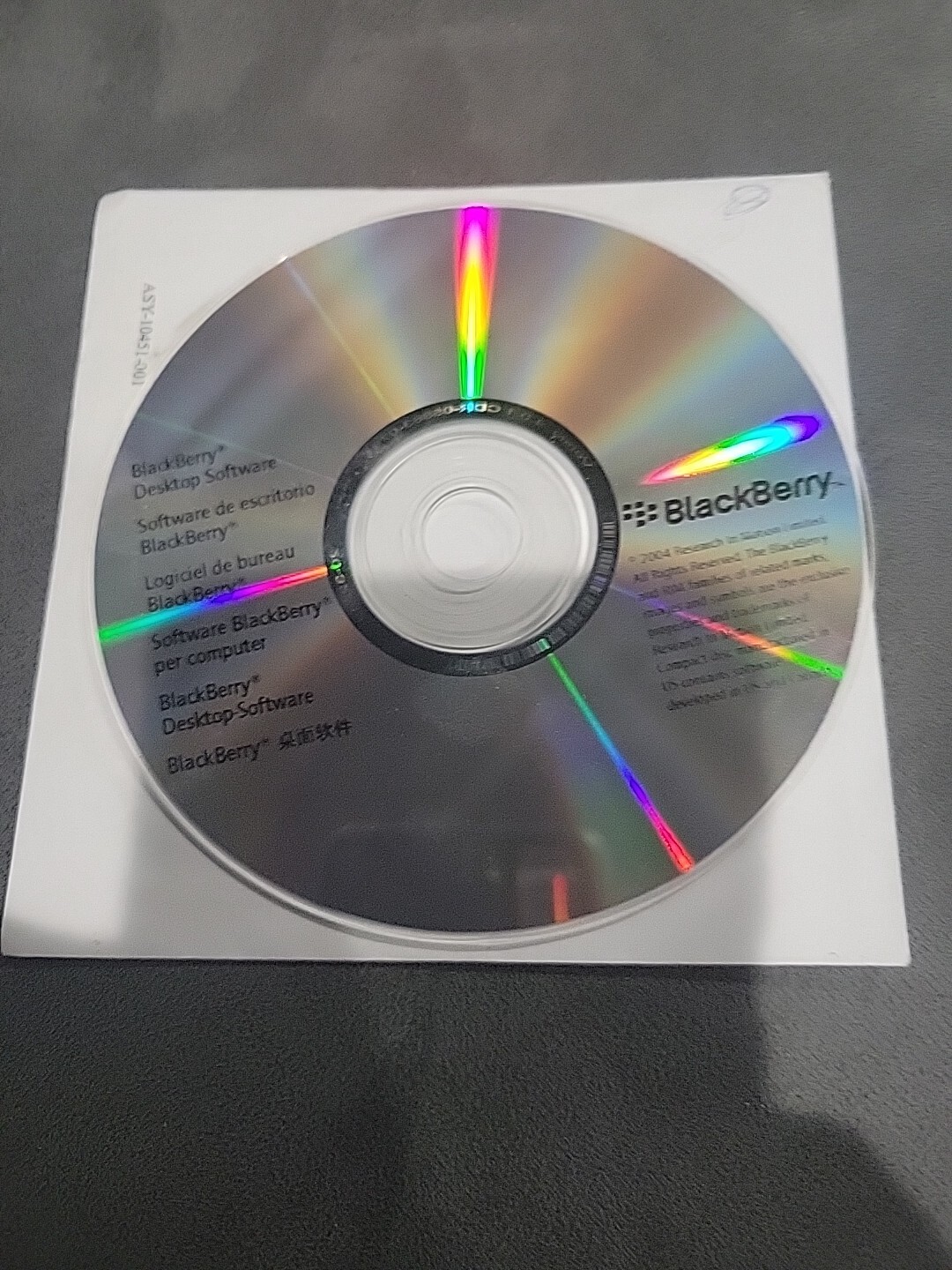 Blackberry Desktop Software CD Rom