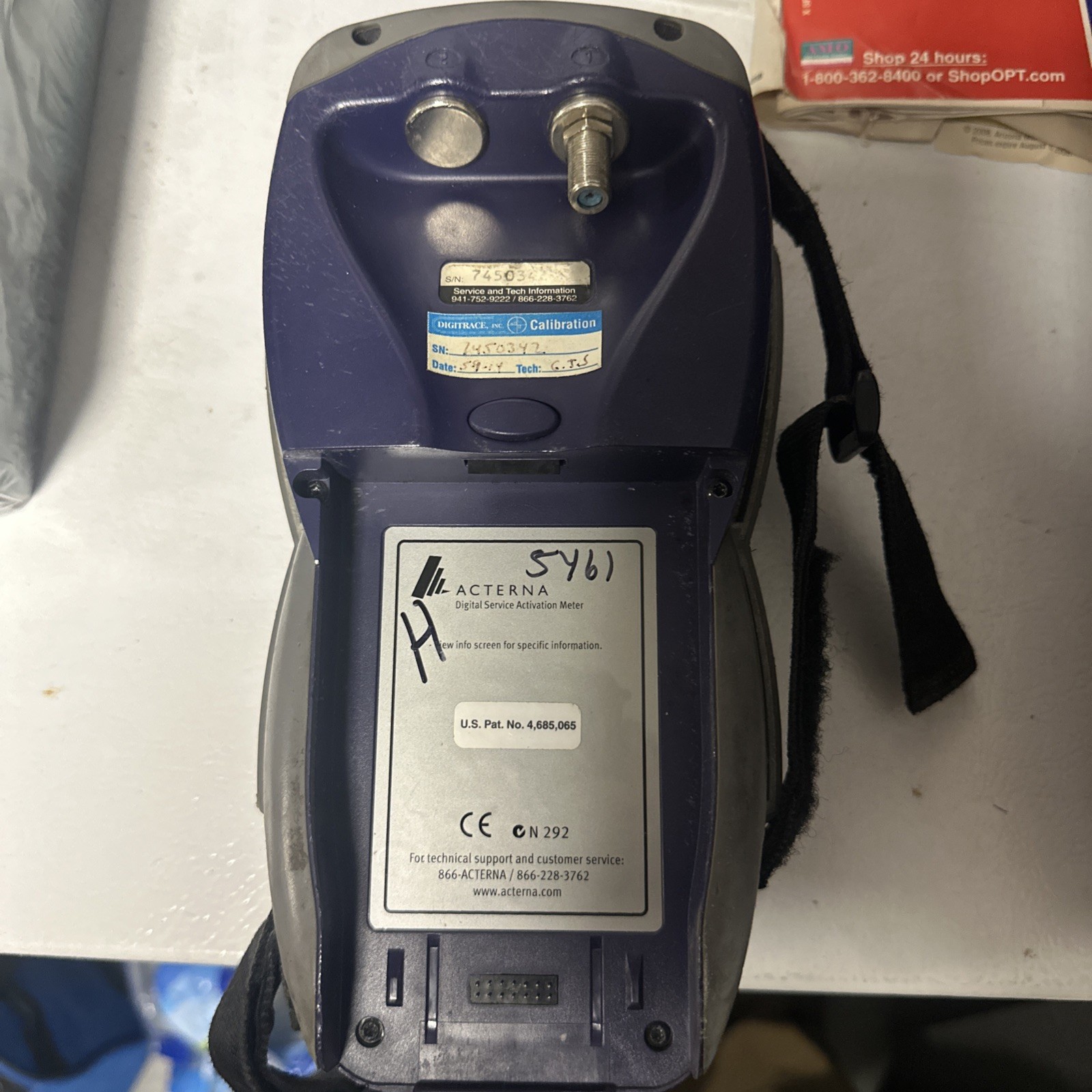 JDSU DSAM-1500 Network Tester. Wavetek Field Meter. Powers On. As Is.