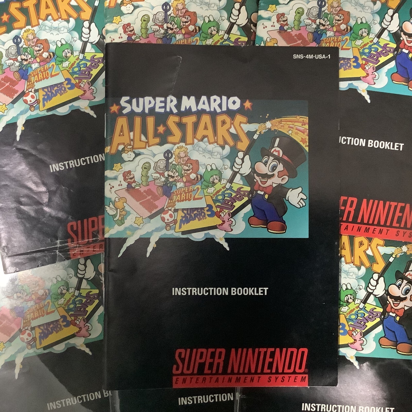 Super Mario All-Stars SNES Super Nintendo Instruction Manual Only