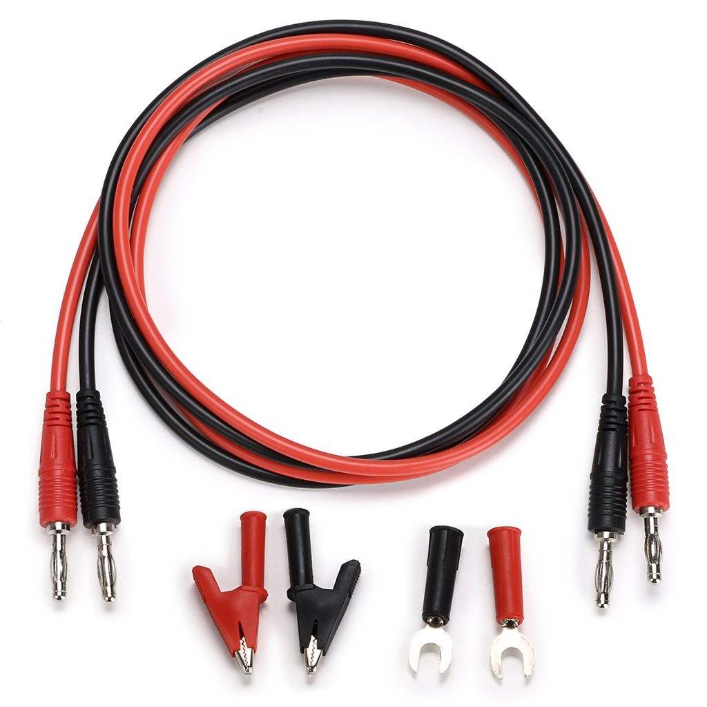 4 in 1 Banana Plug Alligator Clip Pure Copper Fork Test Lead, 3.3 ft Multimet...