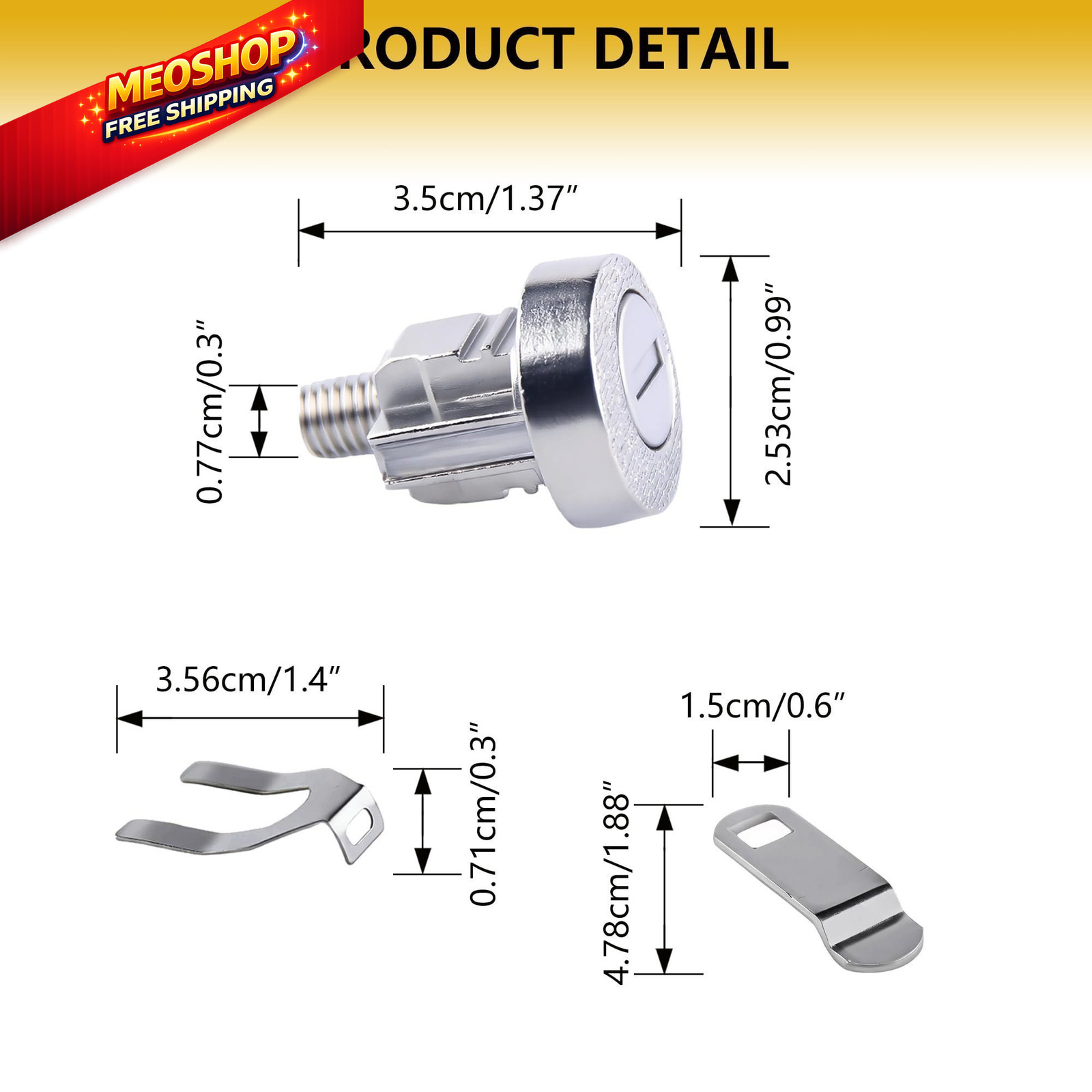 1 Pack L-1172C Mailbox Lock Replacement C9100 Key with 3 ‎Silver