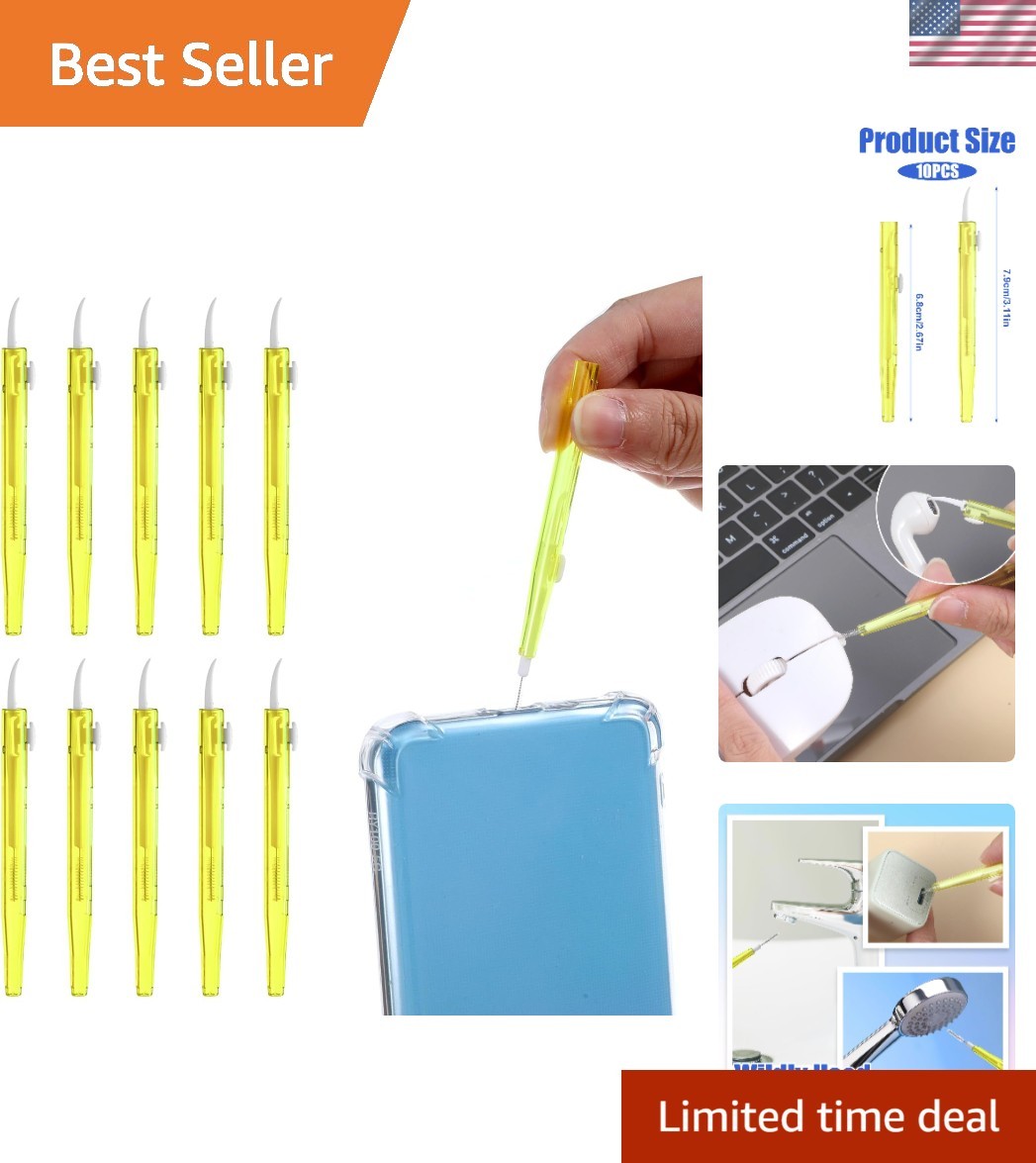 10 Pcs Phone Charge Port Cleaning Tool Kit Anti-Clogging Mini Brushes Cleaner...
