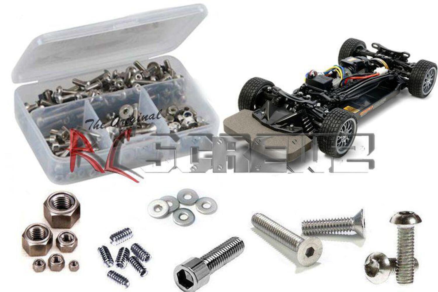RCScrewZ Stainless Screw Kit tam169 for Tamiya TT-02 4WD RTR (#57984) | KIT