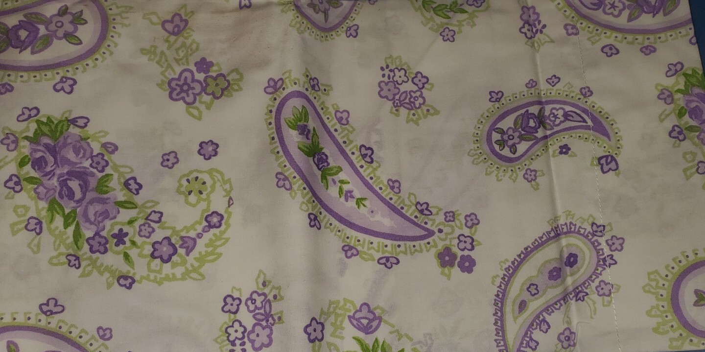 New Pottery Barn Kids PURPLE Paisley PILLOWCASE Lavender