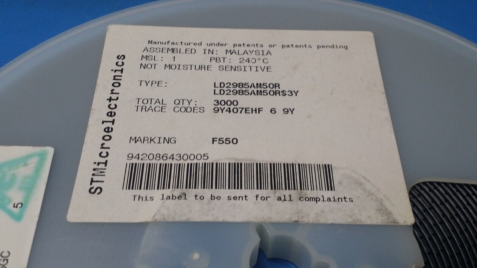 (10 PCS) LD2985AM50R STMICRO IC REG LINEAR 5V 150MA SOT23-5