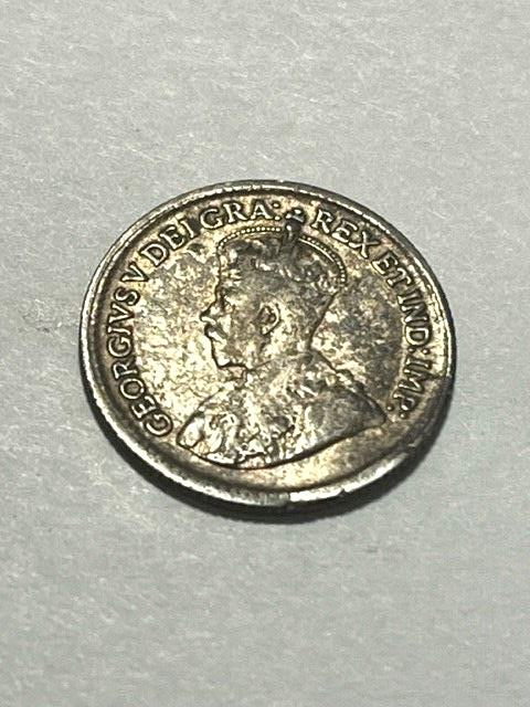 1920 Canada Silver 5 Cent F+ #9638