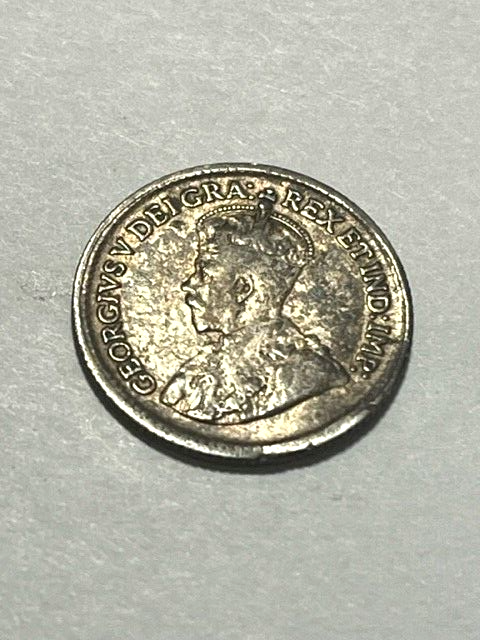 1920 Canada Silver 5 Cent F+ #9638