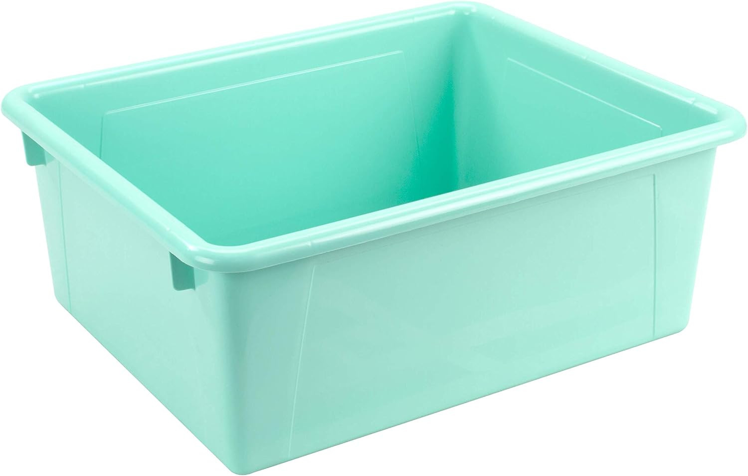 Letter Size Deep Storage Tray – Organizer Bin with Non-Snap Lid for Classroom, O
