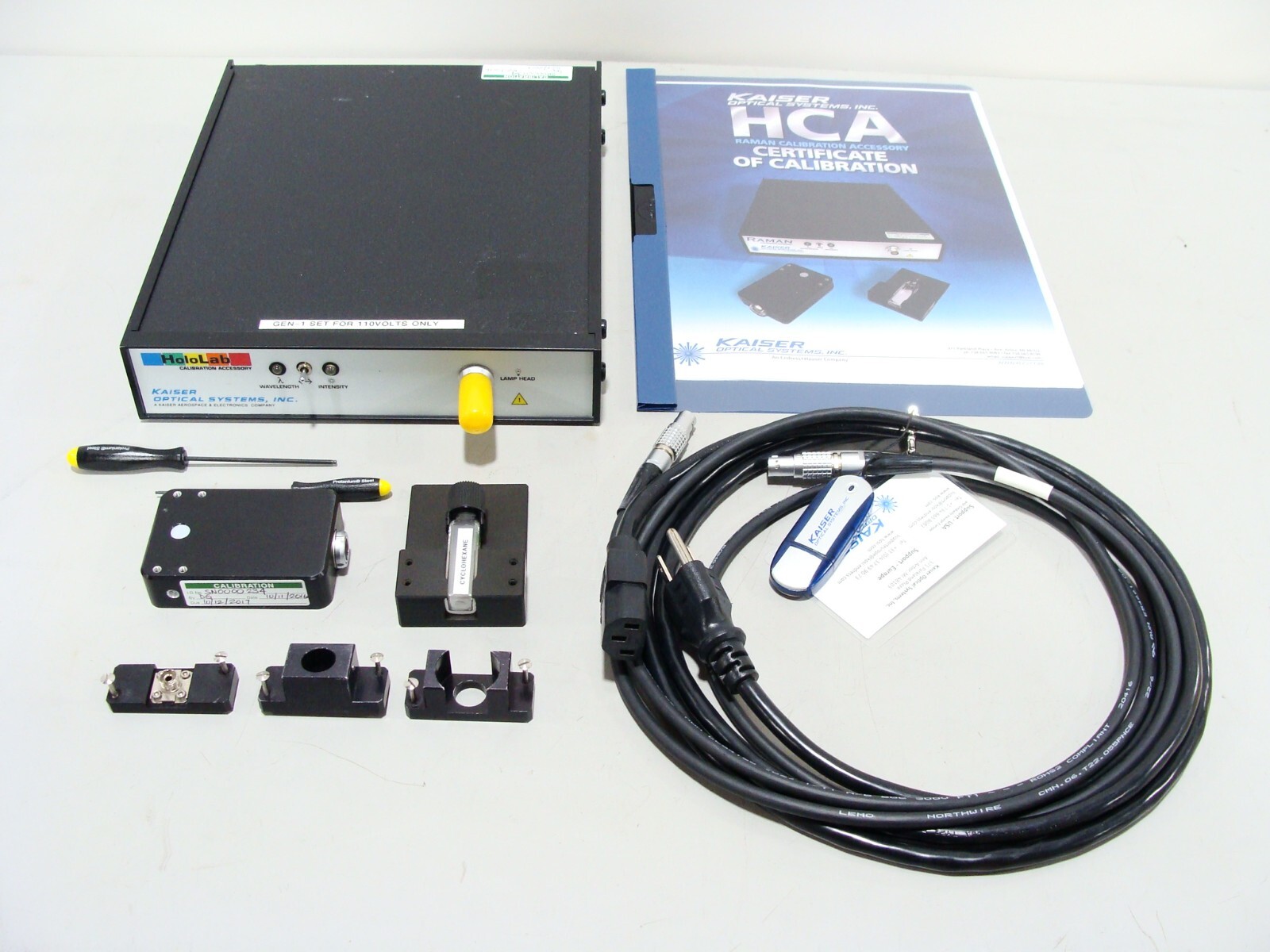 Kaiser / Endress HoloLab RAMAN Spectrometer Microscope Calibration Accessory