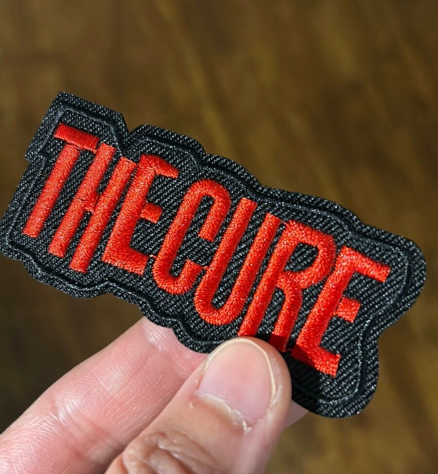 The Cure Patch Iron-On Rock n Roll Pop Music Band Metal Embroidered Sew-On