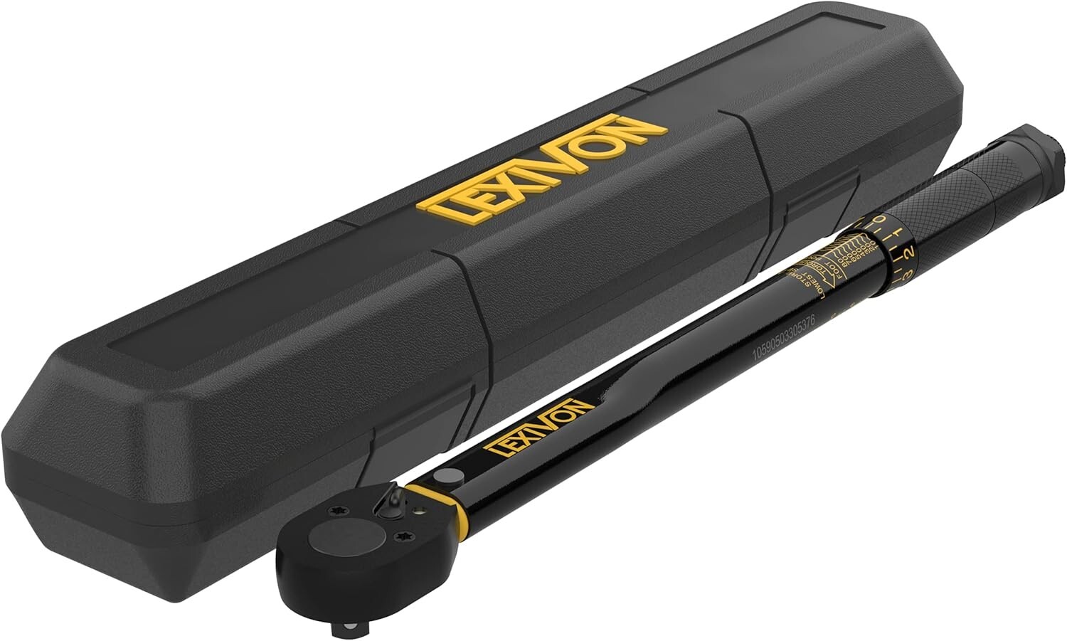 LEXIVON 3/8-Inch Drive Click Torque Wrench 10~80 Ft-Lb/13.6~108.5 Nm LX-182