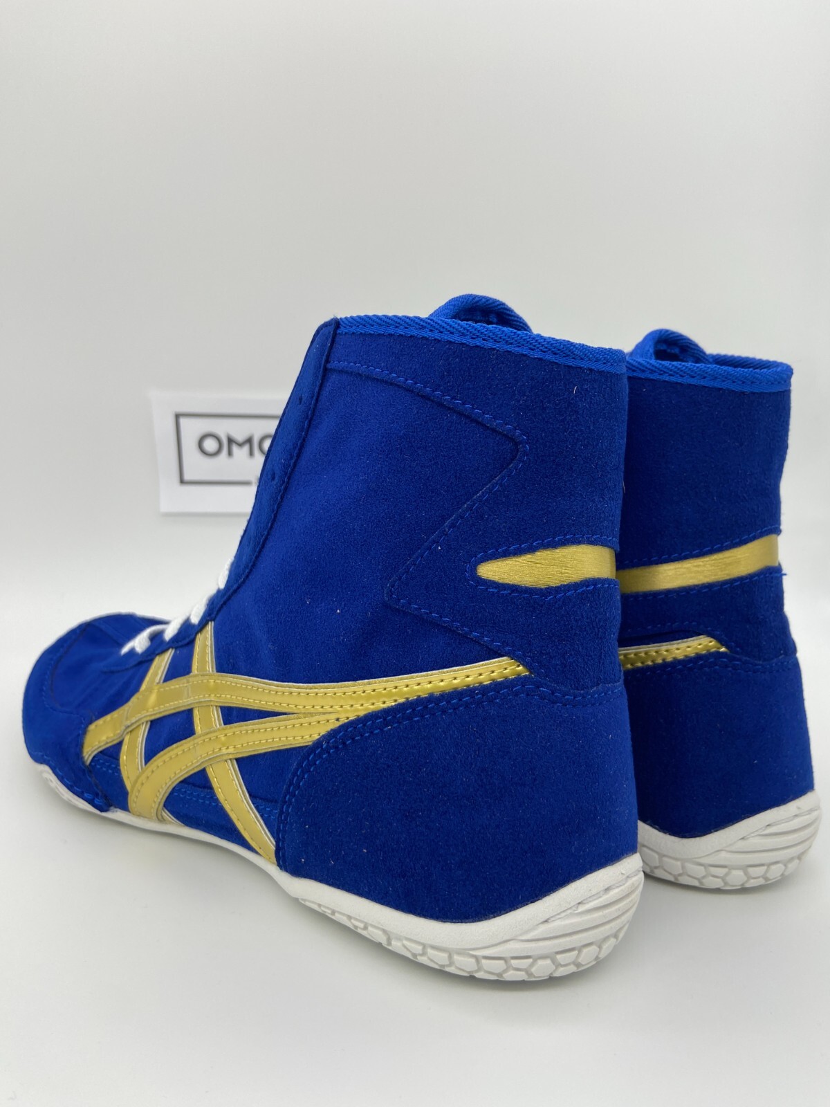 ASICS Wrestling Shoes 1083A001 EX-EO TWR900 Color BLU x BLU x GLD _ KYLN5MWH