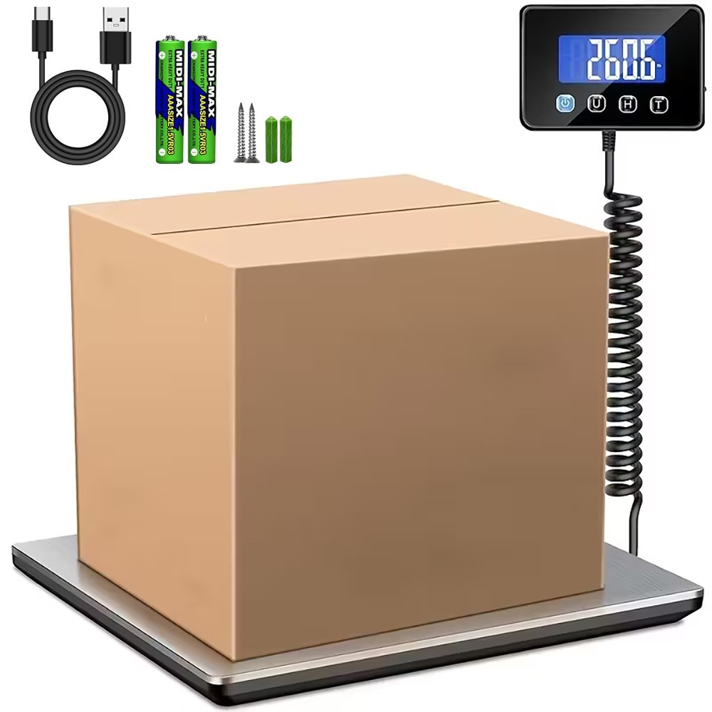 Shipping Scale Digital Postal Scale 440 lbs x 0.7 oz. AC/DC Package LCD Display