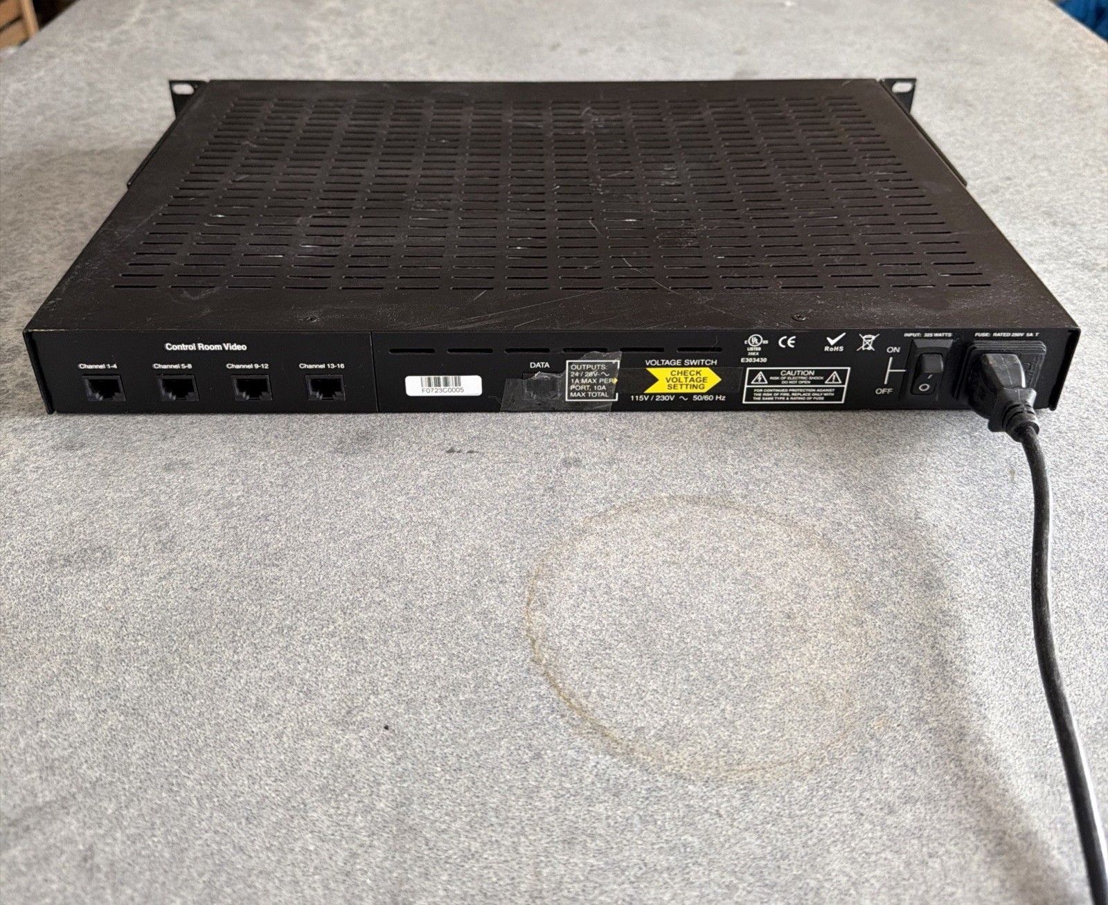 New Tyco NVT NV-16PS10-PVD Power Supply Passive Receiver 16 Channel Lights Up
