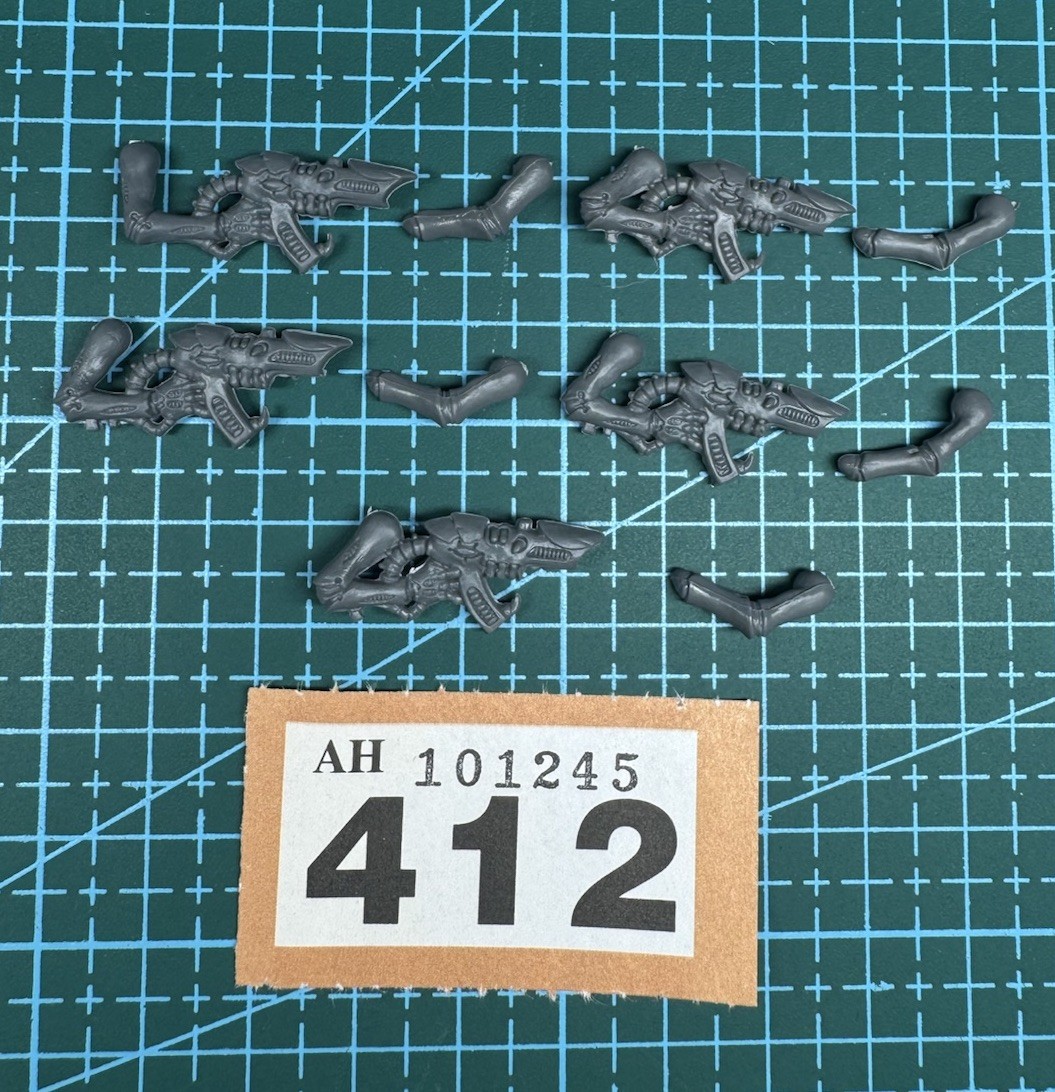 5 Termagant Fleshborer Gun Arm Pair Hive 40k Bits Kitbash Leviathan Old Kit OOP