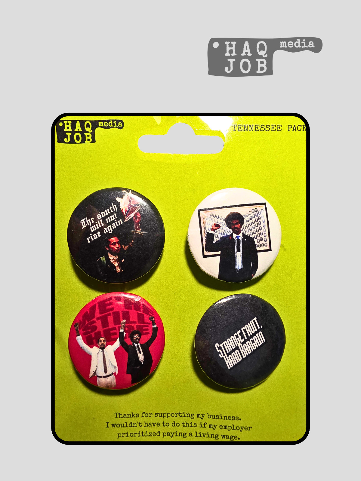 Justin Jones and Pearson - Tennessee Justins 4 Pack (1.25" Pinback Buttons)