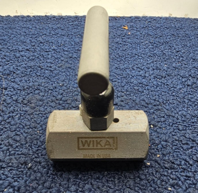 WIKA 9698846 Hard Seat Needle Valve 1/2 NPT Female, Steel, 0.187 Orifice